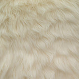 1 Yard Shaggy Faux Fur Fabric – 100% Polyester, 60" Wide Long Pile Plush Fur