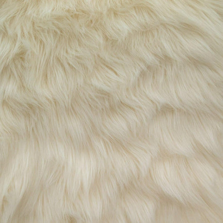 1 Yard Shaggy Faux Fur Fabric – 100% Polyester, 60" Wide Long Pile Plush Fur
