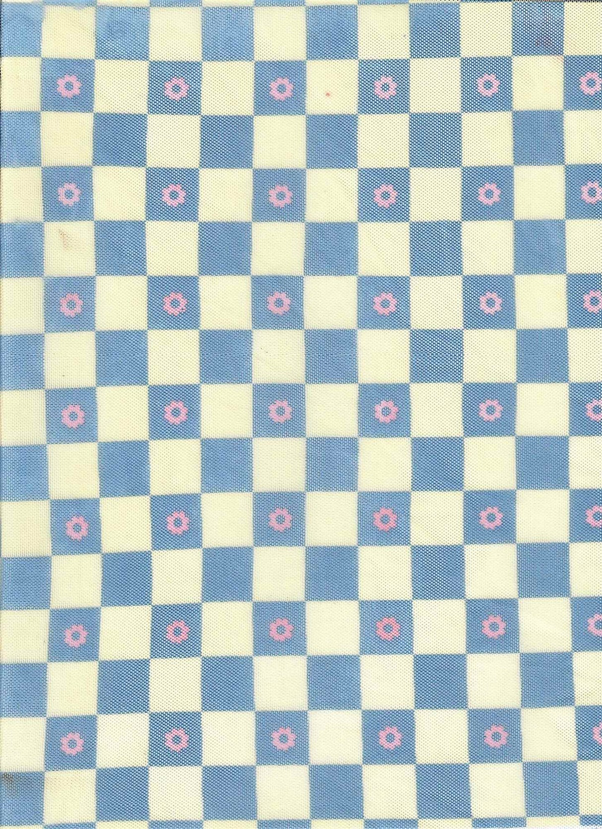 1 Yard Polyester Spandex 80 GSM Mesh Fabric Flower Checker Print Lightweight Soft Stretch 54" Width