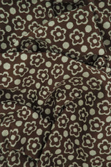 Double Knit Jacquard Floral Fabric Heavyweight Stretch Flower Knit, 58/60" Wide