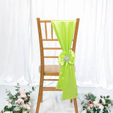 10 Pieces Satin Chair Sashes 8 by 108 inches Key Lime