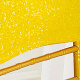 1 Piece Canary Yellow Sequin Spandex Chair Cap 13.5 inch by 10 inch Party Decor