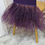 1 Piece Coral Stretch Spandex Chiavari Chair Cover with Elegant Ballet Skirt