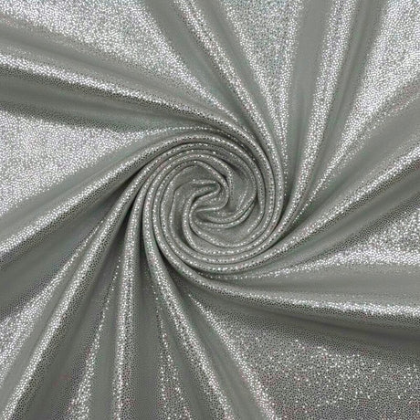 Foil Nylon Spandex Metallic Stretch Fabric 80% Nylon 20% Spandex for Dancewear Party Apparel 58 Inch Width 200 GSM