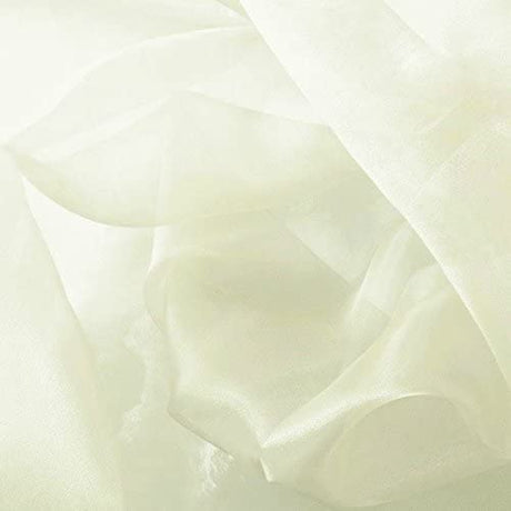 1 Yard Sheer Organza Fabric Crystal Sparkle 60 Inch Width for Dresses & Decor 100% Polyester