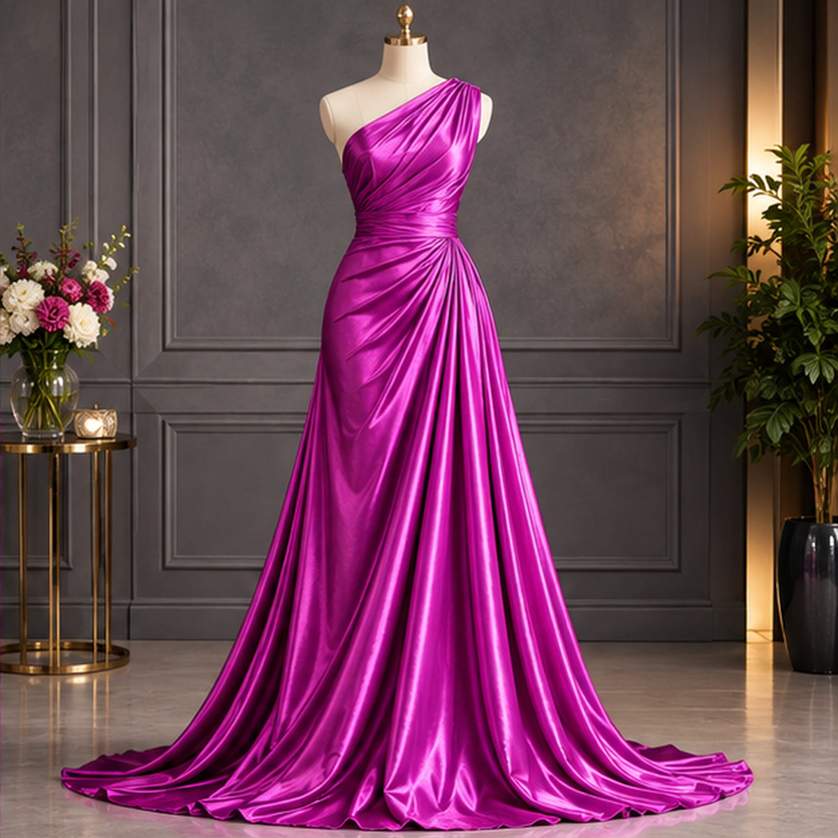 Magenta Low Stretch Polyester Tricot Fabric 108/120 Inch Yard