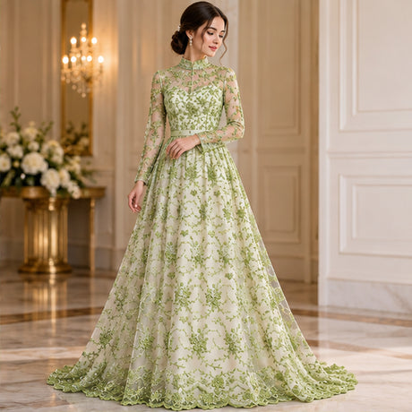 Corded Bridal Lace Fabric Embroidered Polyester Net Mesh Yard