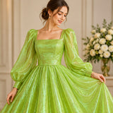Neon Yellow Crush Barbie Organza Fabric Shiny Sheer by the Yard