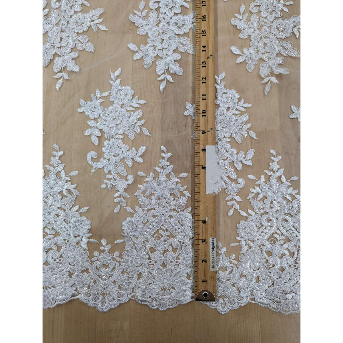 Bridal Lace With Sequins Polyester Lace Fabric - Multiple Colors ...