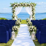 Navy Blue Premium Spandex Lifetime Folding Chair Cover 220 GSM