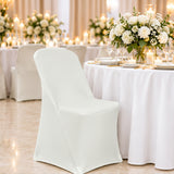 Ivory Premium Spandex Lifetime Folding Chair Cover 220 GSM 1pc