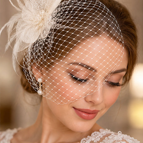 Bandeau Veil Tulle Mesh Fabric 9 Inch Wide Fine Netting Bridal