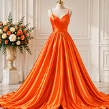 Orange Low Stretch Polyester Fabric Extra Wide 108/120 Inch Yard