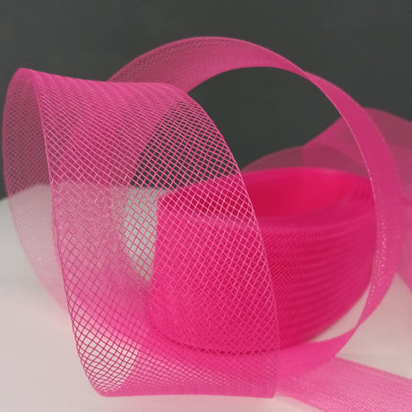 1 Yard Horsehair Braid Trim 100% Nylon Stiff Crinoline Webbing for Dresses, Hats & Costumes 2" Wide