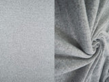 1 Yard Super Soft Hacci Stretch Knit Fabric Heather Grey 58/60 Inches Wide