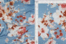 8×3 Yummy Rib Floral Print Fabric Soft Stretch Knit, 87% Polyester 13% Spandex & 58/60'' Wide