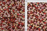 Satin Floral Print Fabric Lightweight Woven Polyester, 57/58” Wide for Dresses & Decor