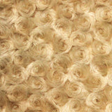1 Yard Rosebud Minky Fabric 100% Polyester Plush Textured Soft Material for Blankets 60 Inch Width