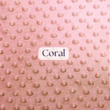 1 Yard Ultra Soft Minky Dot Fleece Plush Fabric 100 Percent Polyester for Crafts 60 Inch Width
