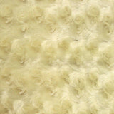 1 Yard Rosebud Minky Fabric 100% Polyester Plush Textured Soft Material for Blankets 60 Inch Width