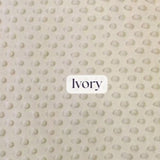 1 Yard Ultra Soft Minky Dot Fleece Plush Fabric 100 Percent Polyester for Crafts 60 Inch Width