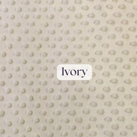 1 Yard Ultra Soft Minky Dot Fleece Plush Fabric 100 Percent Polyester for Crafts 60 Inch Width