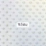 1 Yard Ultra Soft Minky Dot Fleece Plush Fabric 100 Percent Polyester for Crafts 60 Inch Width