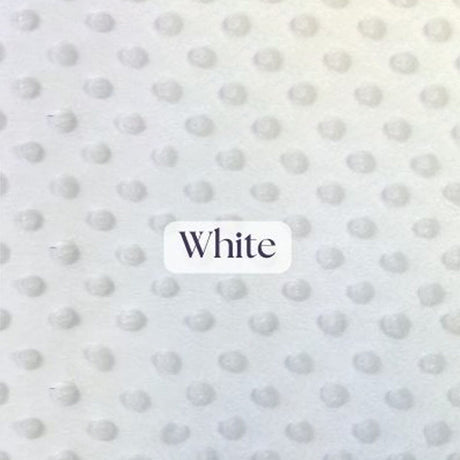 1 Yard Ultra Soft Minky Dot Fleece Plush Fabric 100 Percent Polyester for Crafts 60 Inch Width