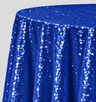Glitz Sequin Tablecloth 90 Inch Round Durable Polyester Party