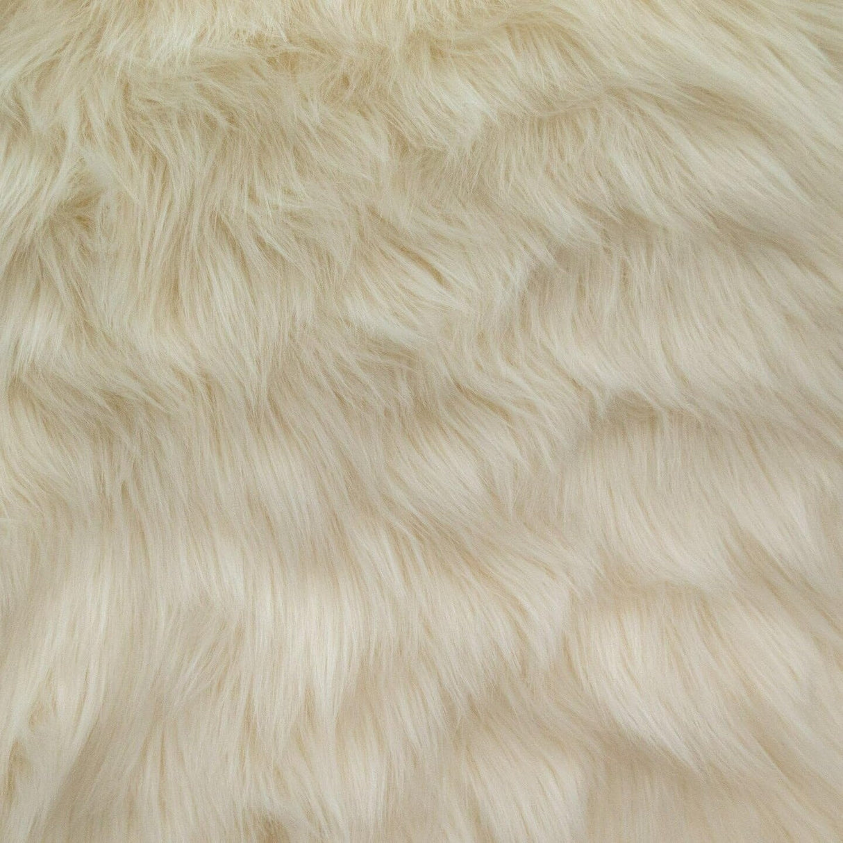 1 Yard Shaggy Faux Fur Fabric – 100% Polyester, 60" Wide Long Pile Plush Fur