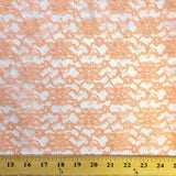 1 Yard Raschel Lace Fabric French Floral 100% Polyester Material for Dresses 60 Inch Width