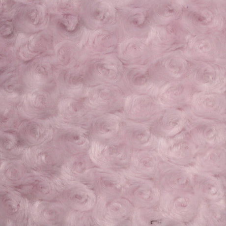 1 Yard Rosebud Minky Fabric 100% Polyester Plush Textured Soft Material for Blankets 60 Inch Width