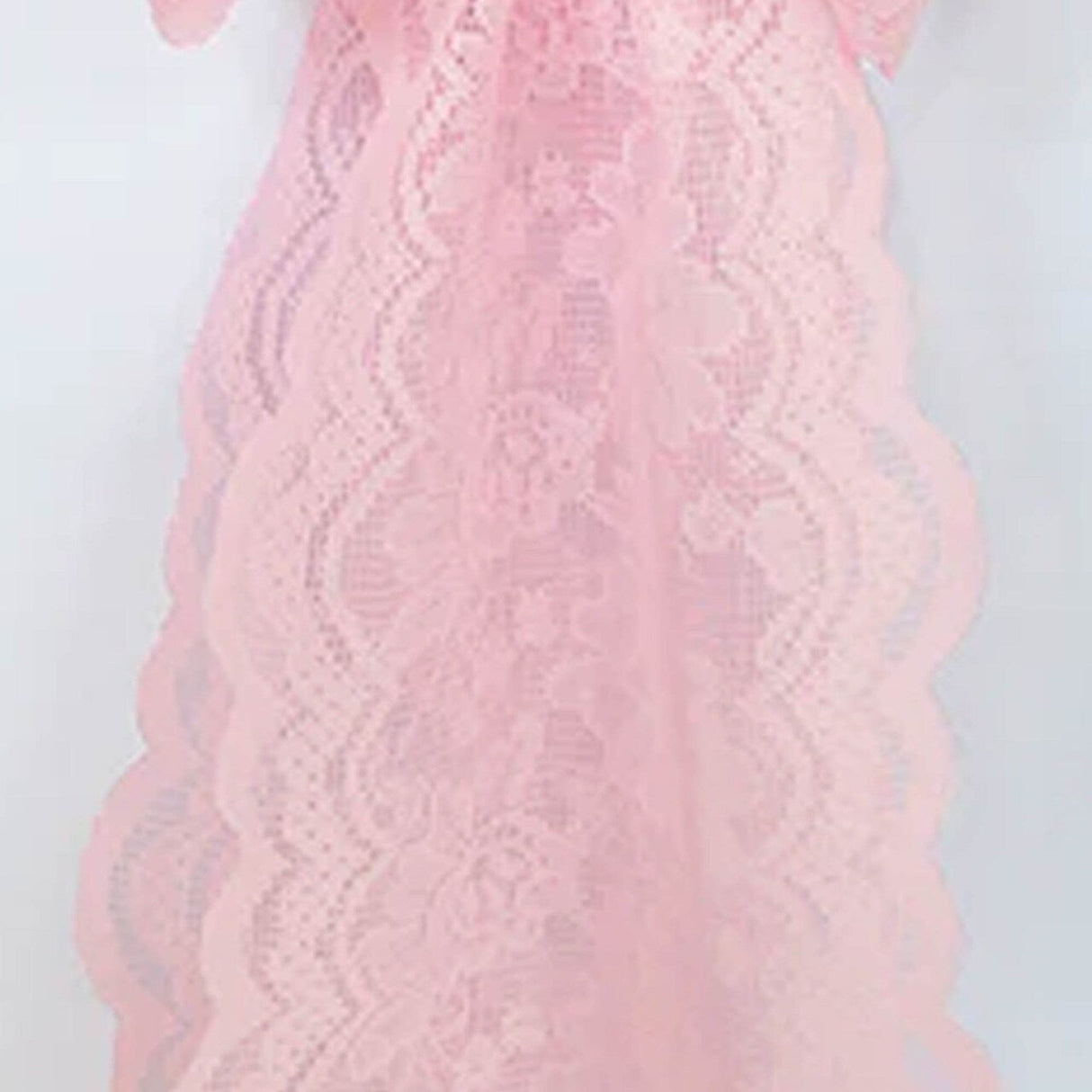 10 Pieces Pink Caspari Lace Chair Sashes for Elegant Event Seating Décor 9" x 108"