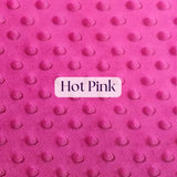 1 Yard Ultra Soft Minky Dot Fleece Plush Fabric 100 Percent Polyester for Crafts 60 Inch Width