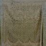 1 Yard Rose Gold Beaded Lace Fabric, Embroidered Polyester Mesh, 52" Wide,