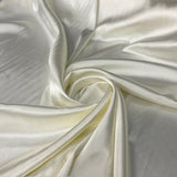 1 Yard 60” Stretch Charmeuse Satin Fabric – 195 GSM, Silky 2 Way Stretch for Bridal, Evening Dresses &amp; Event Décor (97% Polyester, 3% Spandex)