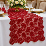 Corded Bridal Lace Fabric Embroidered Polyester Net Mesh 49 Inch
