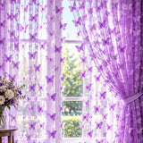 3D Butterflies Lilac Lace Fabric Embroidered Applique by the Yard