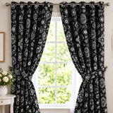 Paisley Bandanna Fabric Black Poly Cotton Print by the Yard Decor