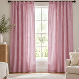Vintage Two Tone Polyester Fabric With Linen Texture 60 Inch