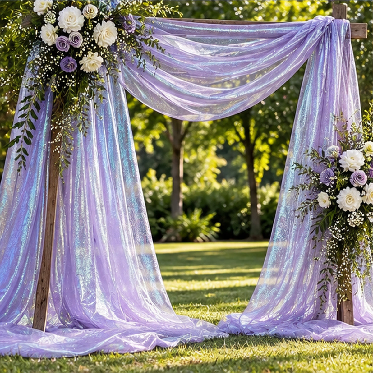 Lavender Crush Barbie Organza Fabric Shiny Sheer by the Yard