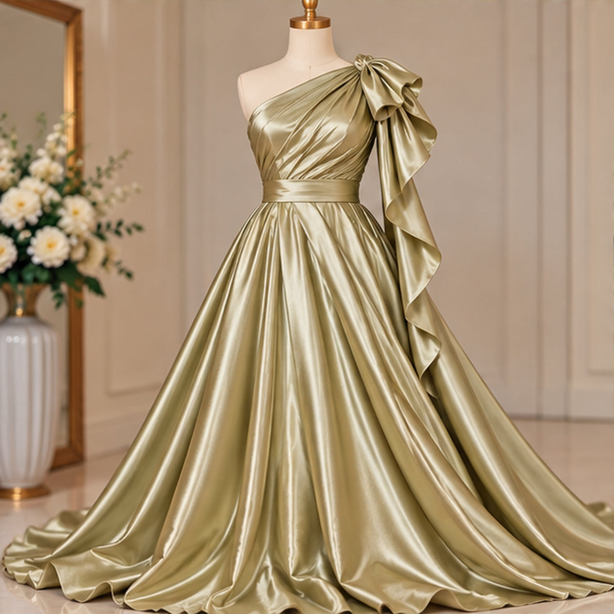 Champagne Low Stretch Polyester Fabric Extra Wide 108/120 Inch