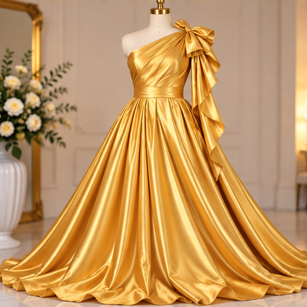 Gold Low Stretch Tricot Polyester Fabric Extra Wide 108/120 Inch