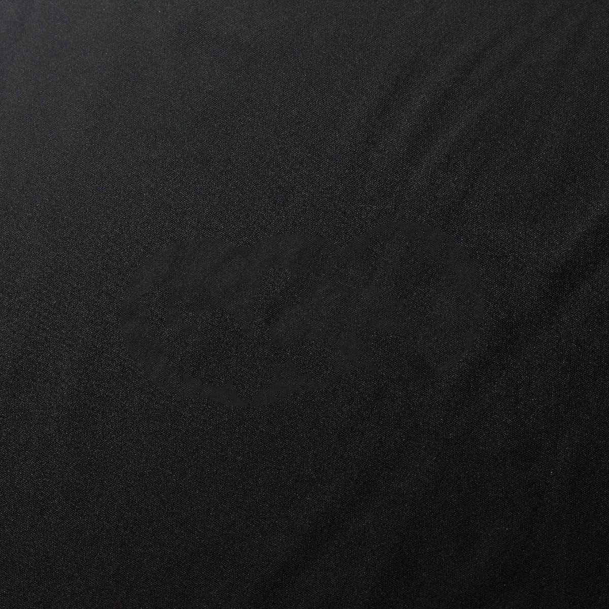 Double Side Interlock Sports Polyester Spandex Fabric - Solid Black, 60" Width, 280 GSM (1 Yard)