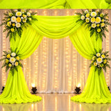 Neon Yellow Low Stretch Polyester Tricot Fabric 108/120 Inch Yard
