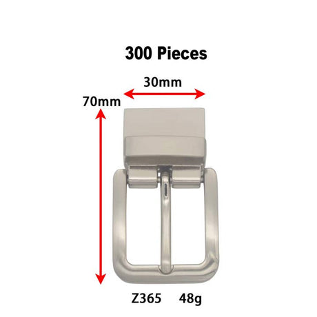 Men’s Reversible Pin Belt Buckle for Leather Belts