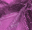 3Mm Sequins On A Knit Solid Fuschia Sequins Fabric - Fuschia, Confetti Dot, 41/42" Width