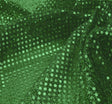 3Mm Sequins On A Knit Solid Green Fabric - Confetti Dot, 35/36" Width (1 Yard)