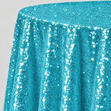 Glitz Sequin Round Tablecloth 90 Inch Sparkle Polyester Cover