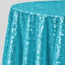 Glitz Sequin Round Tablecloth 90 Inch Sparkle Polyester Cover